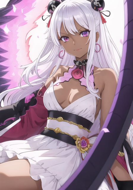 01134-2782089054-1girl, wano_style_30000, white_hair, fire, a girl with white hair and blue eyes wearing a white dress and black wings in front o.png